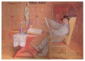 self portrait in the studio 1912 Carl Larsson